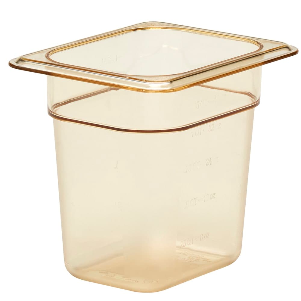 Cambro 86HP150 6"D Eighth Size High Temp Food Pan - Non-Stick