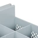 Cambro 8FBNH434151 Flatware Washing Basket - Half Size, 8 Compartment, Soft Gray thumbnail 5