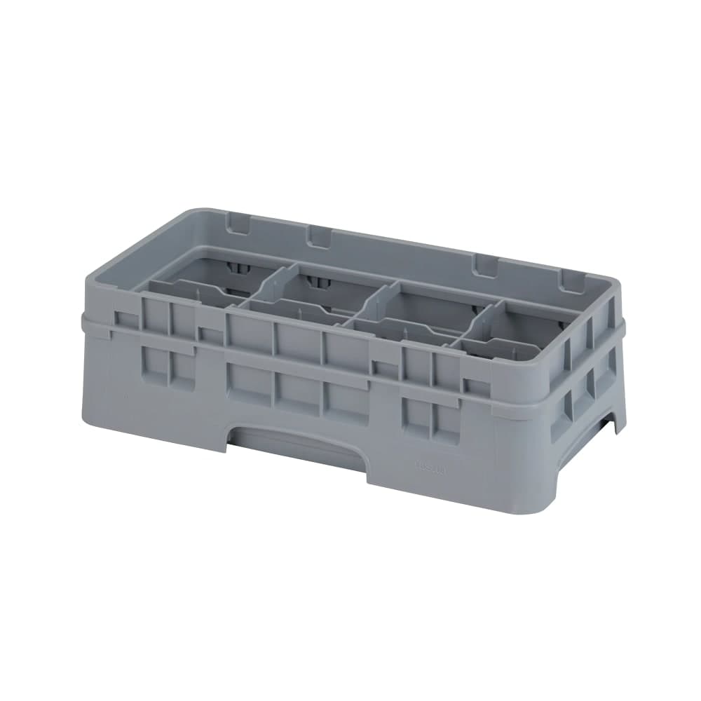 Cambro 8HS1114151 Camrack Glass Rack - Half Size, (6)Extenders, 8 Compartment, Soft Gray