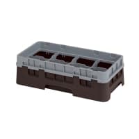 Cambro 8HS1114416 Camrack Glass Rack - Half Size, (6)Extenders, 8 Compartment, Cranberry thumbnail 4