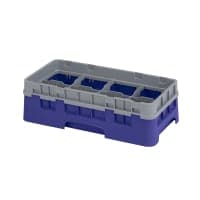 Cambro 8HS638119 Camrack Glass Rack - Half Size, (3)Extenders, 8 Compartment, Sherwood Green thumbnail 6