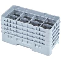 Cambro 8HS800186 Camrack Glass Rack - Half Size, (4)Extenders, 8 Compartments, Navy Blue thumbnail 2