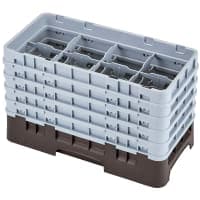 Cambro 8HS958416 Camrack Glass Rack - Half Size, (5)Extenders, 8 Compartments, Cranberry thumbnail 4