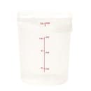 Cambro 8RFSPROPP190 8 qt CamRound® FreshPro Round Storage Container - Polypropylene, Translucent thumbnail 2
