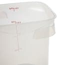 Cambro 8RFSPROPP190 8 qt CamRound® FreshPro Round Storage Container - Polypropylene, Translucent thumbnail 3