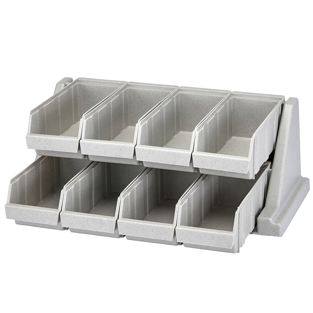 Cambro 8RS8480 Condiment Organizer w/ (8) Bins - Gray