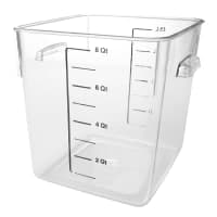 Cambro 8SFSCW135 8 qt Square Food Storage Container - CamSquare®, Clear thumbnail 10