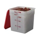 Cambro 8SFSP148 8 qt Square Food Storage Container - CamSquare®, Natural White thumbnail 2