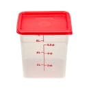 Cambro 8SFSPP190 8 qt Square Food Storage Container - CamSquare®, Translucent thumbnail 9