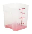Cambro 8SFSPROPP190 8 qt FreshPro Square Food Storage Container - CamSquare®, Polypropylene, Translucent thumbnail 2