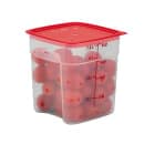 Cambro 8SFSPROPP190 8 qt FreshPro Square Food Storage Container - CamSquare®, Polypropylene, Translucent thumbnail 4