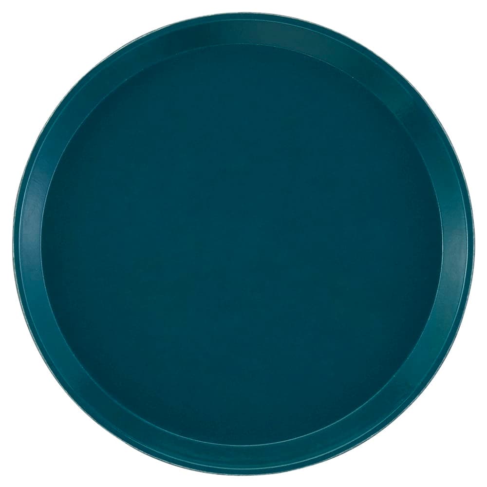 Cambro 900414 9" Round Serving Camtray - Fiberglass, Teal