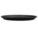 Cambro 900CT110 9" Round Camtread Serving Tray - Fiberglass, Black Satin thumbnail 2