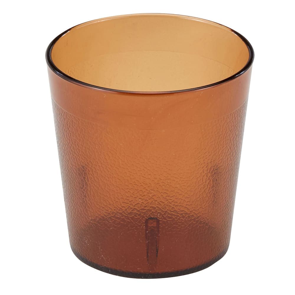 Cambro 900P153 9 7/10 oz Amber Textured Plastic Tumbler