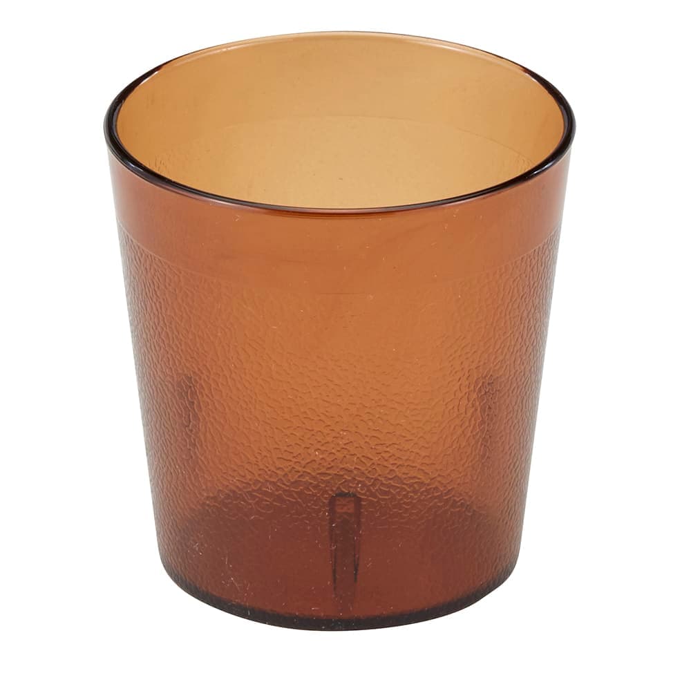 Cambro 900P2153 9 7/10 oz Amber Textured Plastic Tumbler