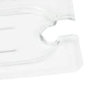 Cambro 90CWCN135 Camwear Food Pan Cover - 1/9 Size, Flat, Notched, Clear thumbnail 3
