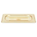 Cambro 90HPC150 H-Pan Food Pan Cover - 1/9 Size, Non-Stick, Flat, Amber thumbnail 3