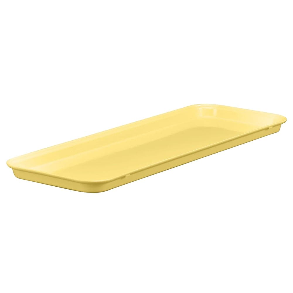 Cambro 926MT145 Rectangular Market Display Tray - 9" x 25 9/16" x 1", Yellow