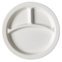 Cambro 93CW133 9" Round Plastic Dinner Plate, Beige thumbnail 2