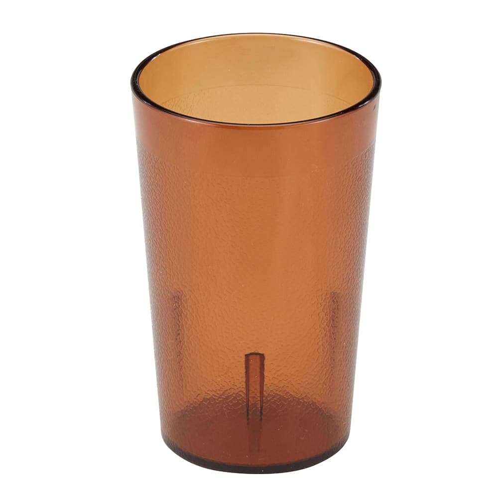 Cambro 950P153 9 4/5 oz Amber Textured Plastic Tumbler