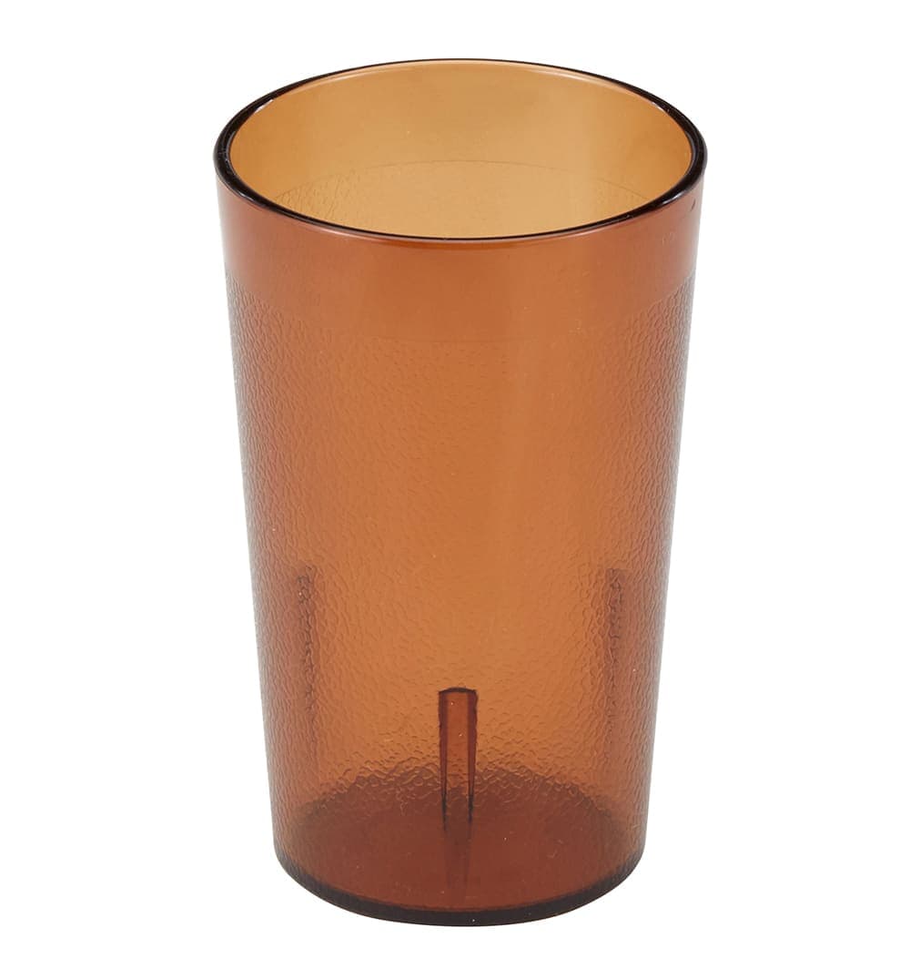 Cambro 950P2153 9 4/5 oz Amber Textured Plastic Tumbler