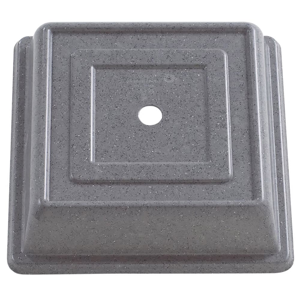 Cambro 978SFVS191 10" Square Versa Plate Cover - 9 7/8" Oneida Sant' Andrea, Granite Gray