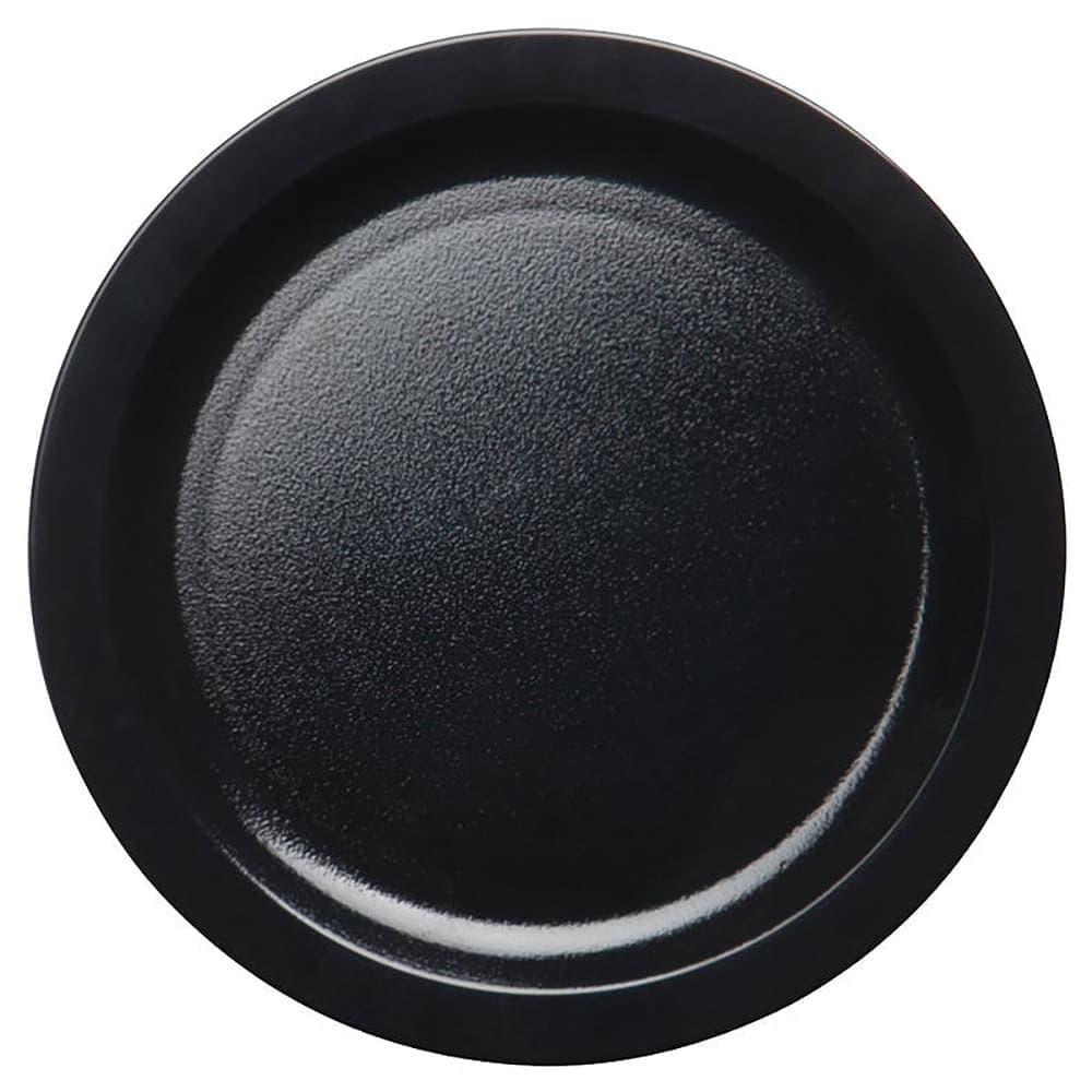 Cambro 9CWNR110 9" Round Plastic Dinner Plate, Black