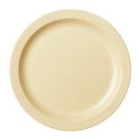 Cambro 9CWNR110 9" Round Plastic Dinner Plate, Black thumbnail 3