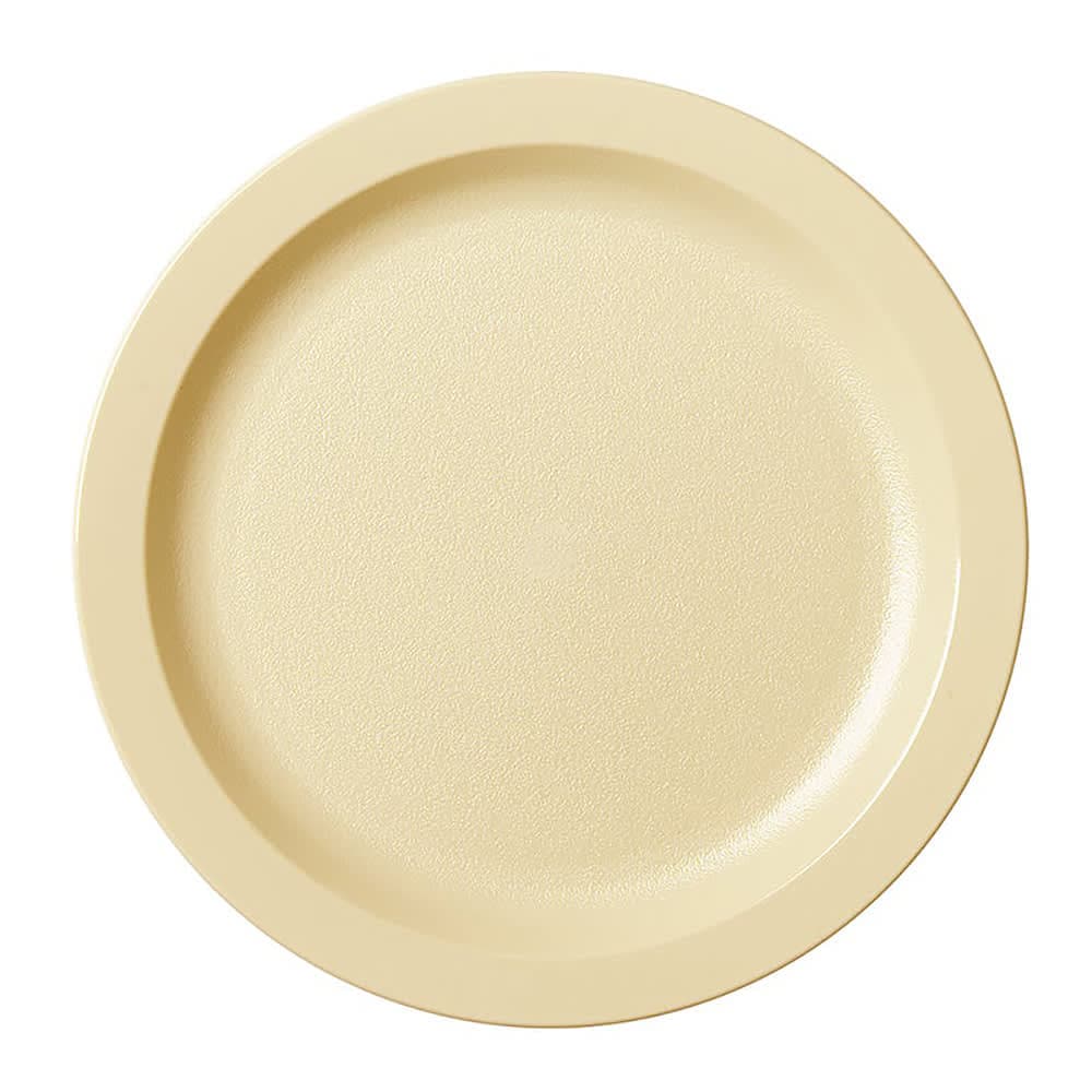 Cambro 9CWNR133 9" Round Plastic Dinner Plate, Beige