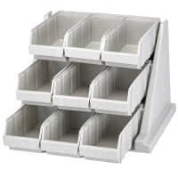 Cambro 9RS9110 Condiment Organizer w/ (9) Bins - Black thumbnail 21