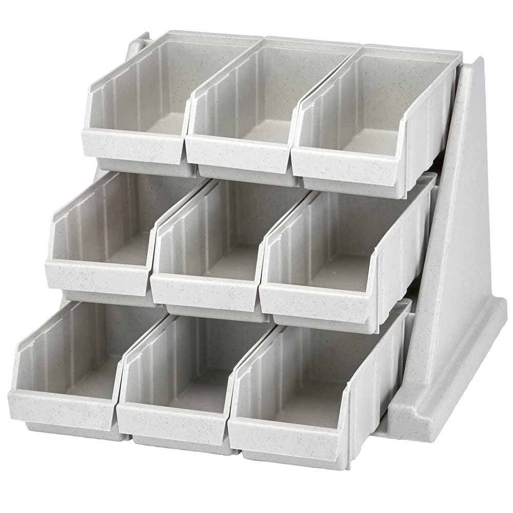 Cambro 9RS9480 Condiment Organizer w/ (9) Bins - Gray