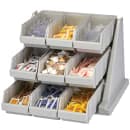 Cambro 9RS9480 Condiment Organizer w/ (9) Bins - Gray thumbnail 4