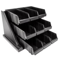 Cambro 9RS9480 Condiment Organizer w/ (9) Bins - Gray thumbnail 7