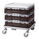 Cambro 9S318167 Camrack® Glass Rack w/ (9) Compartments - (1) Gray Extender, Brown thumbnail 2