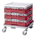 Cambro 9S318416 Camrack® Glass Rack w/ (9) Compartments - (1) Gray Extender, Cranberry thumbnail 2