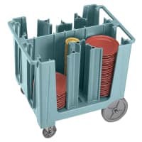 Cambro ADCS110 37 7/8" Mobile Dish Caddy w/ (6) Columns - Plastic, Black thumbnail 4