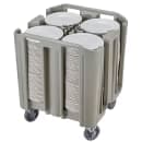 Cambro ADCSC480 27" Mobile Dish Caddy w/ (4) Columns - Plastic, Speckled Gray thumbnail 2
