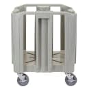 Cambro ADCSC480 27" Mobile Dish Caddy w/ (4) Columns - Plastic, Speckled Gray thumbnail 4