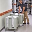 Cambro ADCSC480 27" Mobile Dish Caddy w/ (4) Columns - Plastic, Speckled Gray thumbnail 7