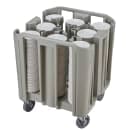 Cambro ADCSC8PKG 27" Mobile Dish Caddy w/ (8) Columns - Plastic, Speckled Gray thumbnail 2
