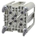 Cambro ADCSC8PKG 27" Mobile Dish Caddy w/ (8) Columns - Plastic, Speckled Gray thumbnail 4