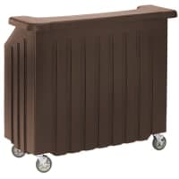 Cambro BAR540110 54" Cambar Portable Bar - 80 lb Ice Sink, Speed Rail, Black thumbnail 2