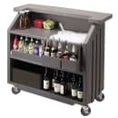 Cambro BAR540191 54" Cambar Portable Bar - 80 lb Ice Sink, Speed Rail, Granite Gray thumbnail 2