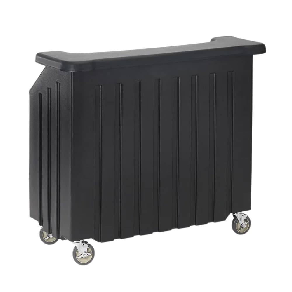 Cambro BAR540DS670 54" Cambar® Portable Bar - 100 lb Ice Sink, Speed Rail, Black/Coal