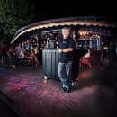 Cambro BAR540DS670 54" Cambar® Portable Bar - 100 lb Ice Sink, Speed Rail, Black/Coal thumbnail 5