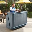 Cambro BAR650CP191 67 1/2" Portable Bar - Cold Plate, 80 lb Ice Sink, Granite Gray thumbnail 2