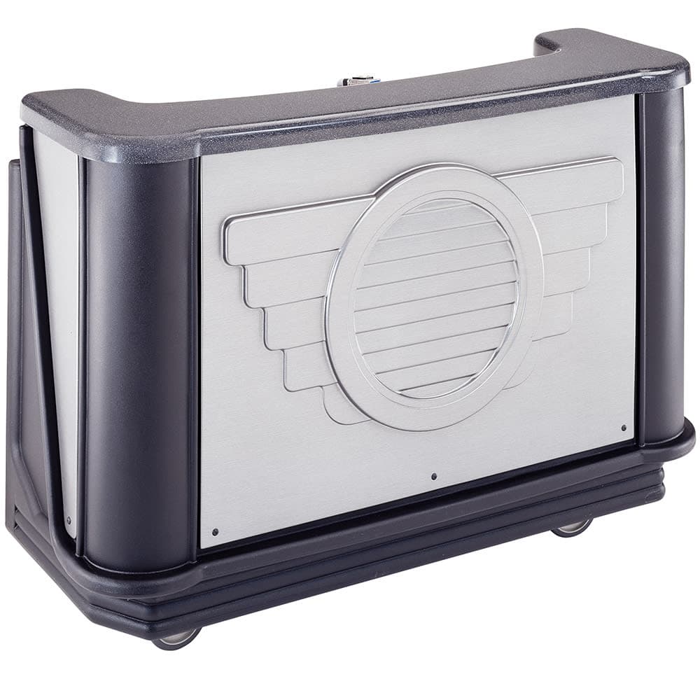 Cambro BAR650DSCP667 67 1/2" Portable Bar - Cold Plate, 80 lb Ice Sink, Speed Rail, Manhattan