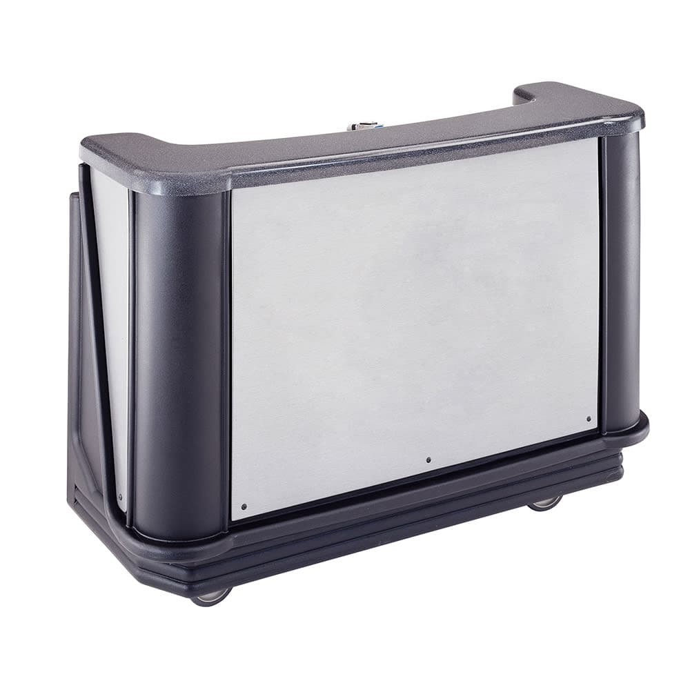 Cambro BAR650DSCP770 67 1/2" Cambar® Portable Bar - Cold Plate, 80 lb Ice Sink, Speed Rail, Chicago