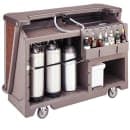 Cambro BAR650DSDX669 67 1/2" Portable Bar - Pre-Mix Drink System, 80 lb Ice Sink, Carmel thumbnail 2