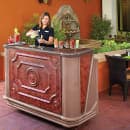 Cambro BAR650DSPM668 67 1/2" Portable Bar - Post-Mix Drink System, 80 lb Ice Sink, Sedona thumbnail 2